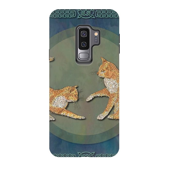 Galaxy S9 plus StrongFit Ginger Cats by Lotti Brown