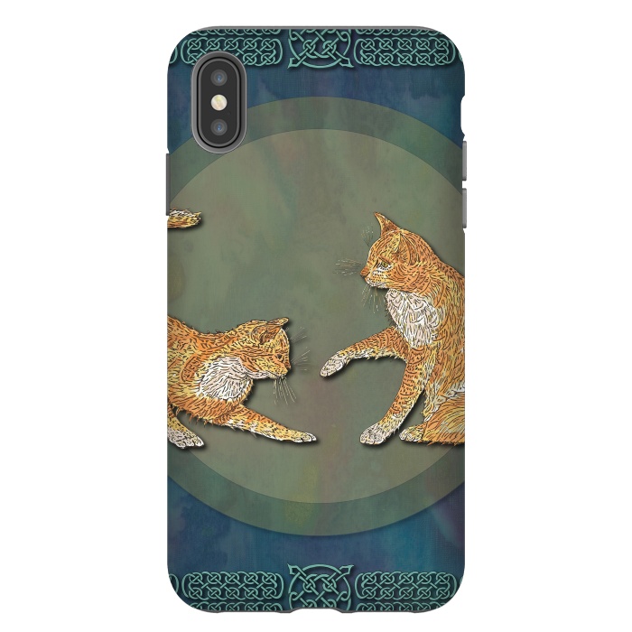 iPhone Xs Max StrongFit Ginger Cats by Lotti Brown