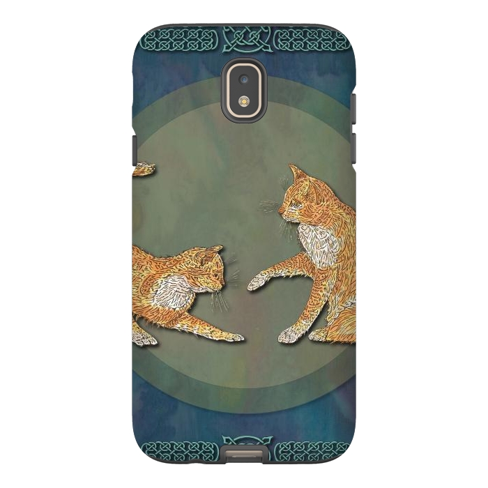 Galaxy J7 StrongFit Ginger Cats by Lotti Brown