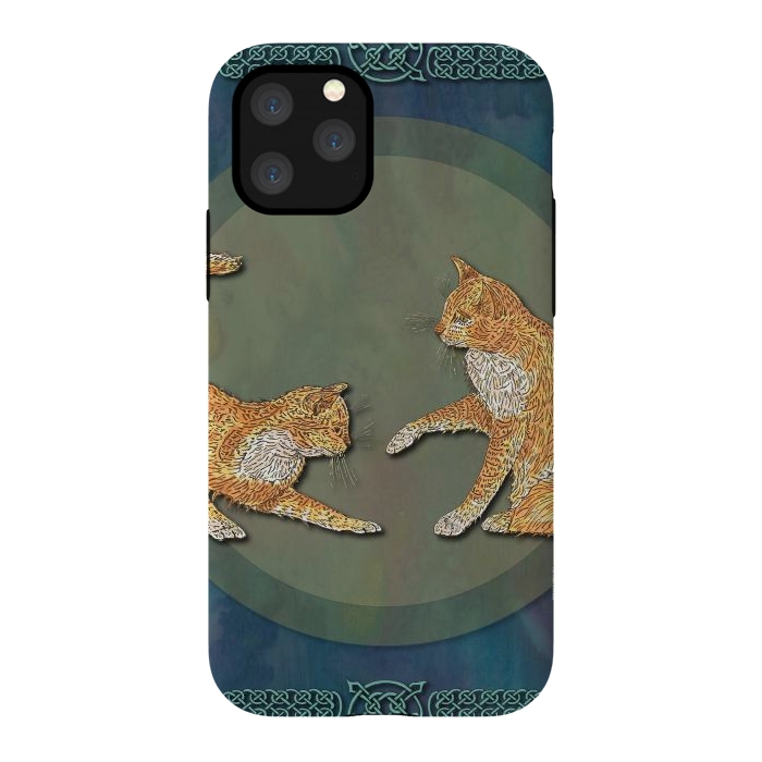 iPhone 11 Pro StrongFit Ginger Cats by Lotti Brown