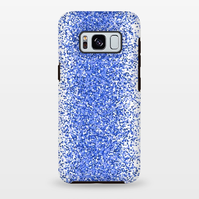 Galaxy S8 plus StrongFit Blue Sparkles by Martina