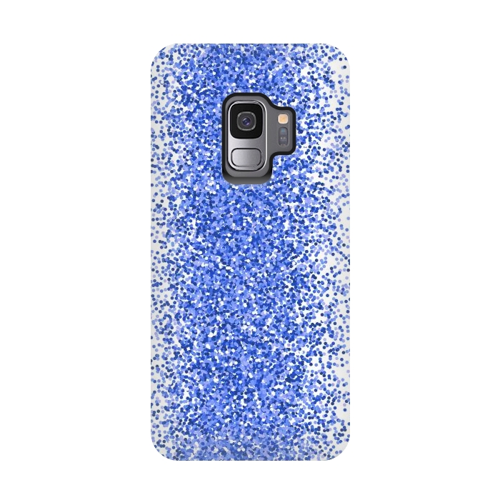 Galaxy S9 StrongFit Blue Sparkles by Martina