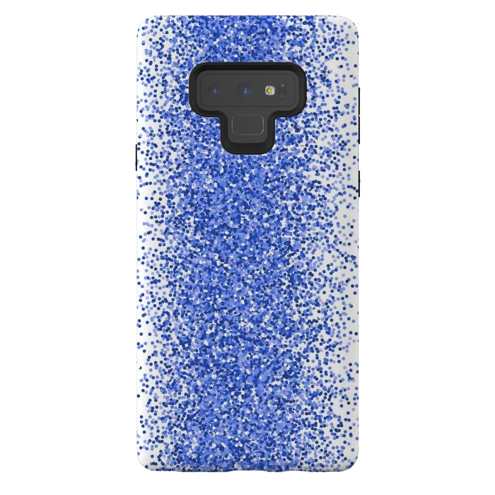 Galaxy Note 9 StrongFit Blue Sparkles by Martina