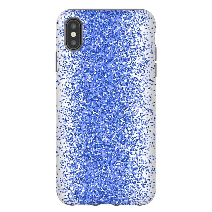 iPhone Xs Max StrongFit Blue Sparkles by Martina