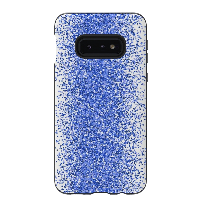 Galaxy S10e StrongFit Blue Sparkles by Martina