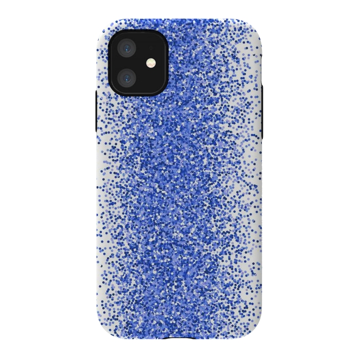 iPhone 11 StrongFit Blue Sparkles by Martina