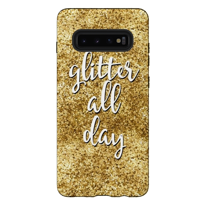 Galaxy S10 plus StrongFit Glitter all Day by Martina