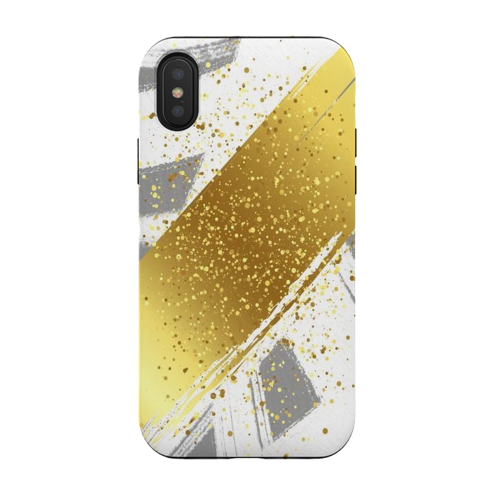 iPhone Xs / X StrongFit Golden Paint by Martina