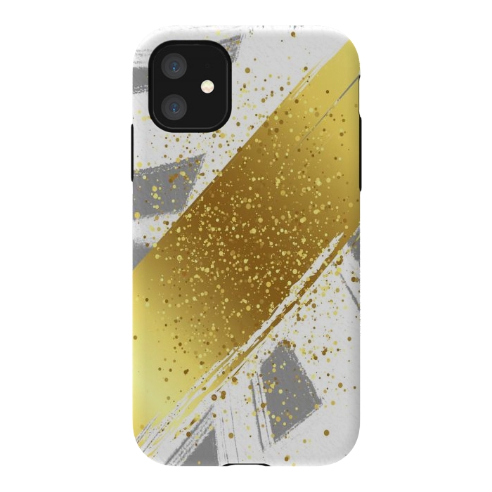 iPhone 11 StrongFit Golden Paint by Martina