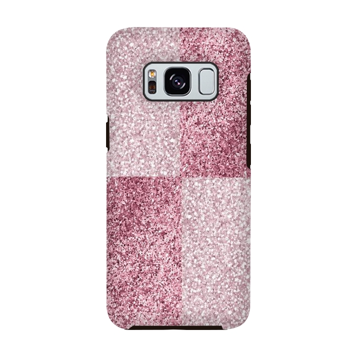 Galaxy S8 StrongFit Pink Glitter by Martina