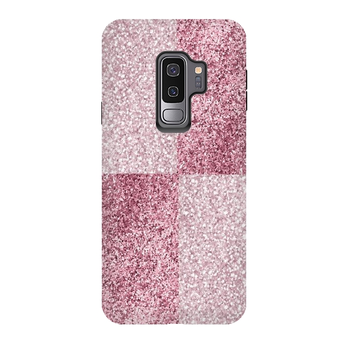 Galaxy S9 plus StrongFit Pink Glitter by Martina