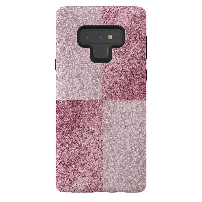 Galaxy Note 9 StrongFit Pink Glitter by Martina