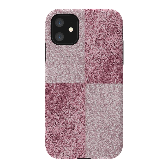 iPhone 11 StrongFit Pink Glitter by Martina