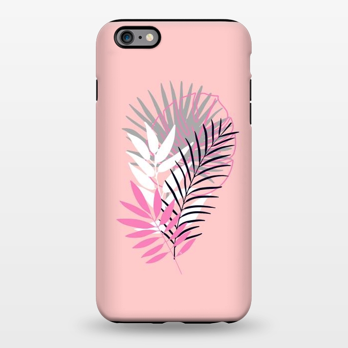 iPhone 6/6s plus StrongFit Pink tropical leaves by Martina