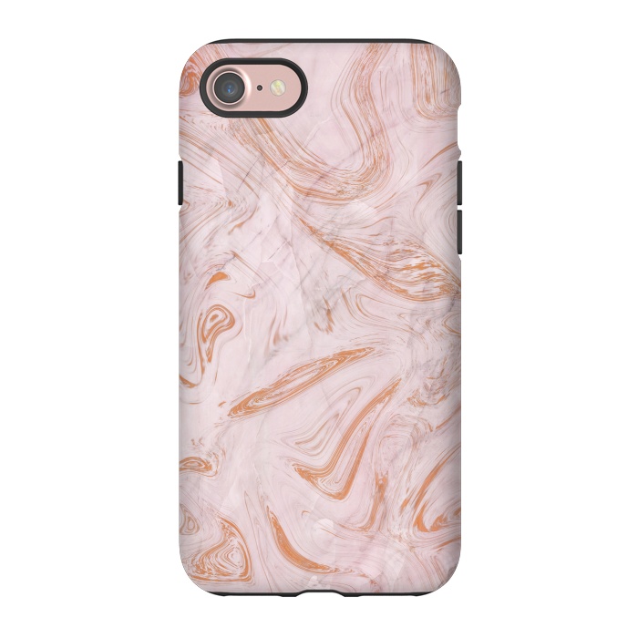 iPhone 7 StrongFit Rose Gold Marble by Martina