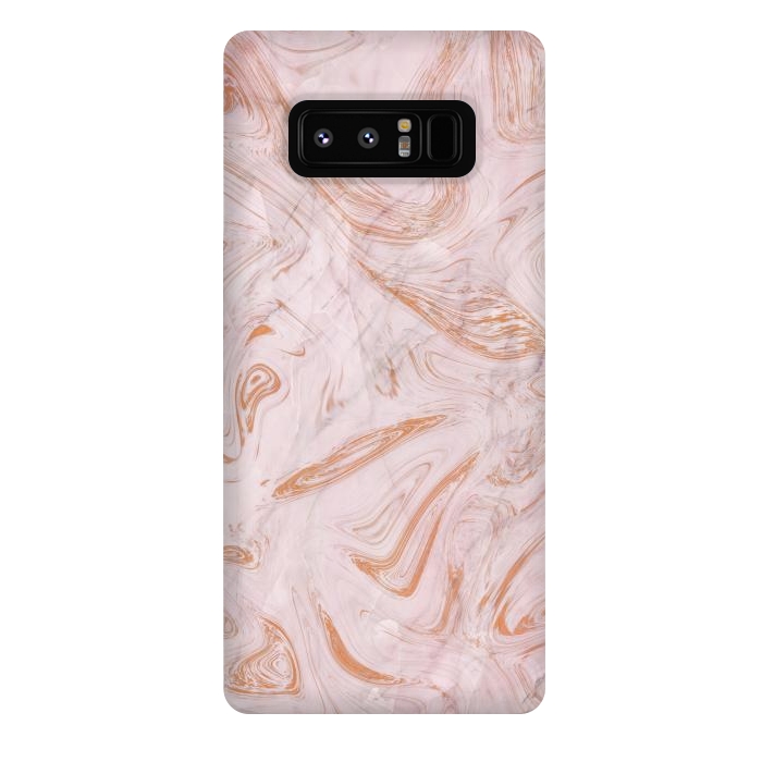 Galaxy Note 8 StrongFit Rose Gold Marble by Martina