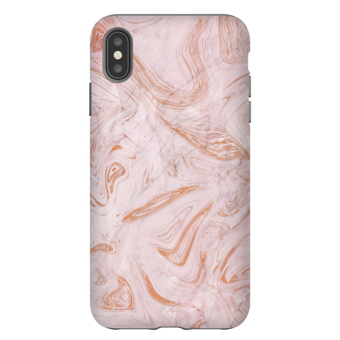 iPhone Xs Max StrongFit Rose Gold Marble by Martina
