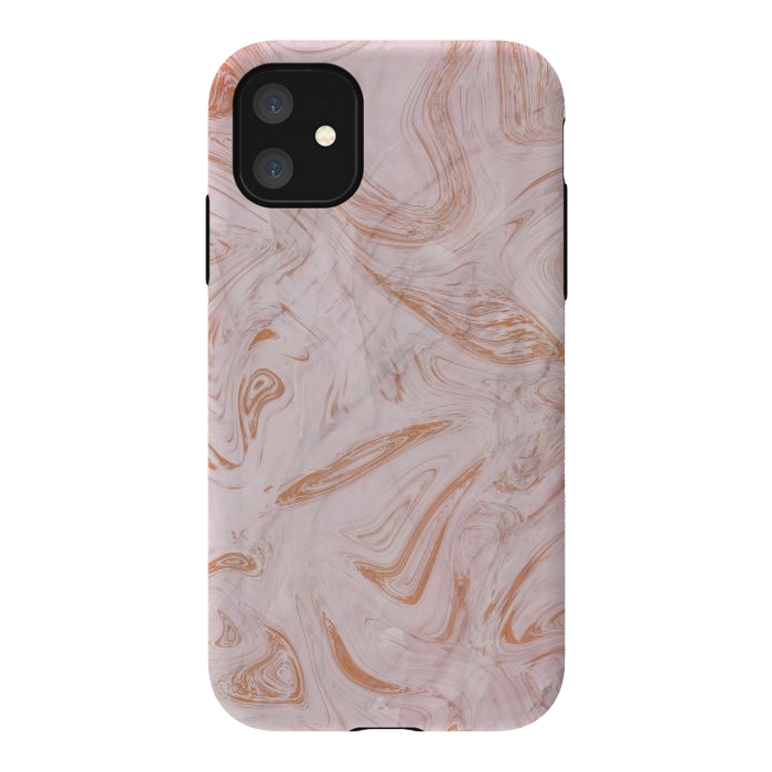 iPhone 11 StrongFit Rose Gold Marble by Martina