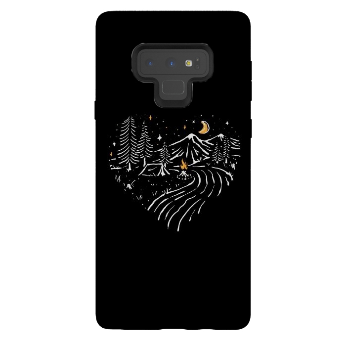 Galaxy Note 9 StrongFit Camping in Love by Afif Quilimo