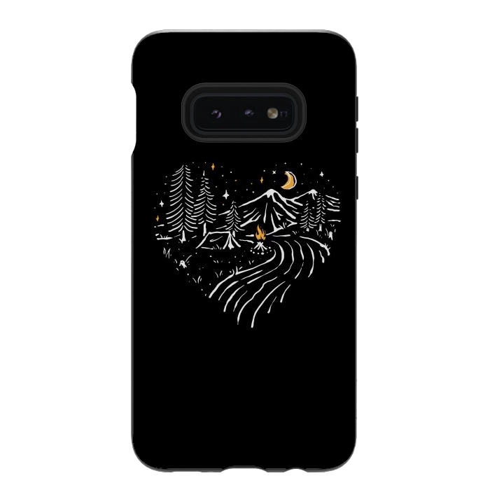 Galaxy S10e StrongFit Camping in Love by Afif Quilimo