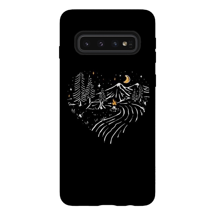Galaxy S10 StrongFit Camping in Love by Afif Quilimo