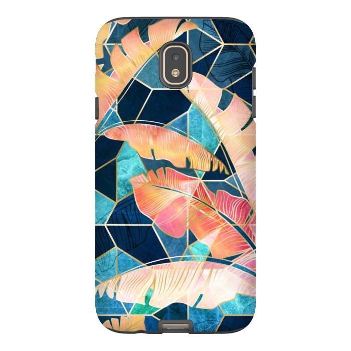 Galaxy J7 StrongFit Marbled Topical Sunset by gingerlique
