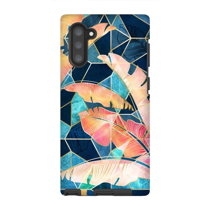 Galaxy Note 10 StrongFit Marbled Topical Sunset by gingerlique