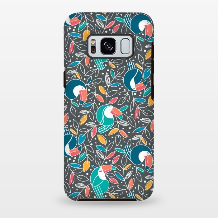 Galaxy S8 plus StrongFit Tossed Toucan by gingerlique