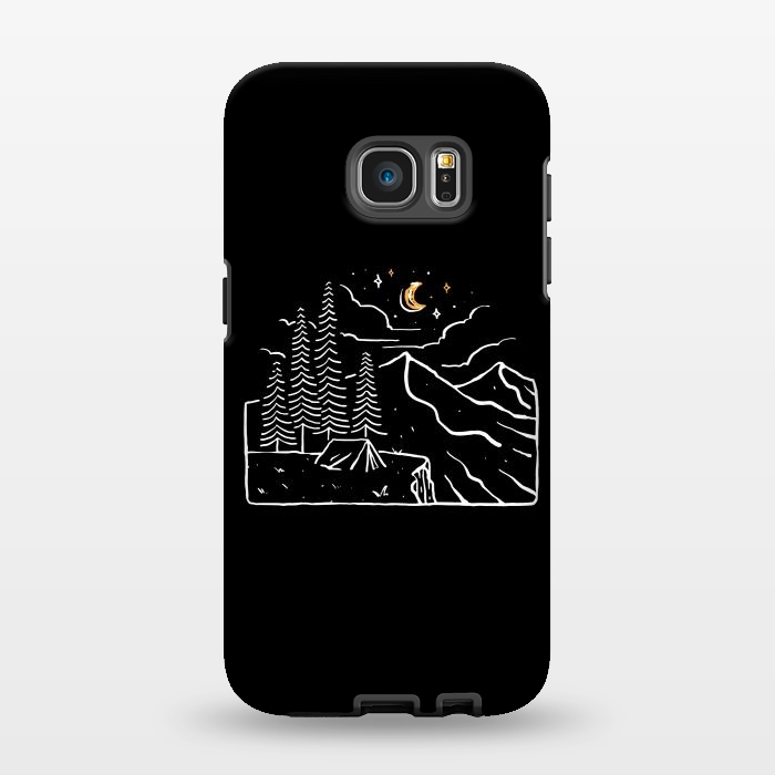 Galaxy S7 EDGE StrongFit Night Cliffs by Afif Quilimo