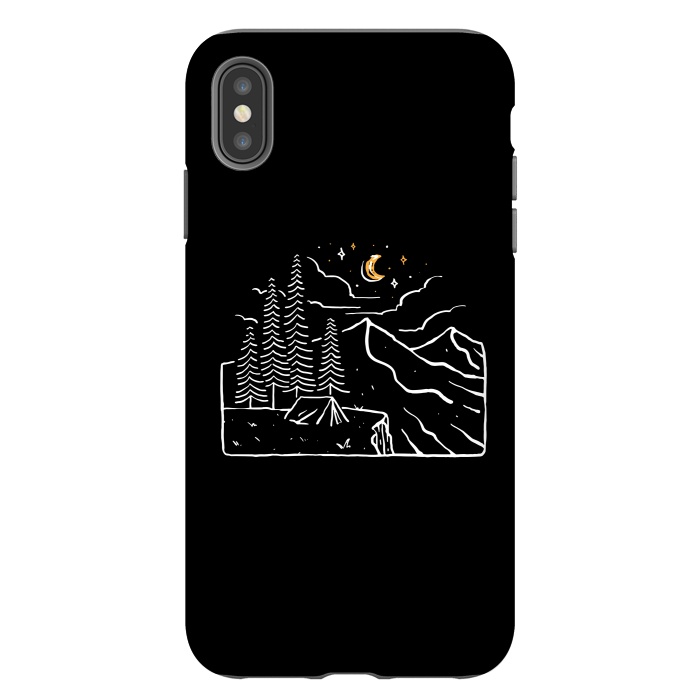 iPhone Xs Max StrongFit Night Cliffs by Afif Quilimo