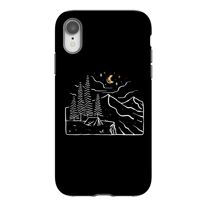 iPhone Xr StrongFit Night Cliffs by Afif Quilimo