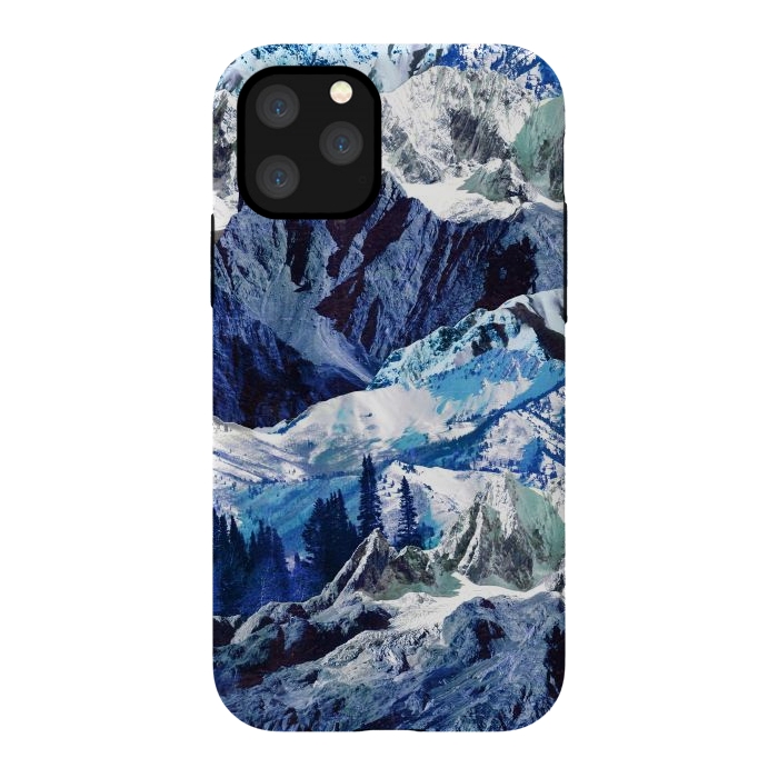 iPhone 11 Pro StrongFit Blue mountains landscape art by Oana 