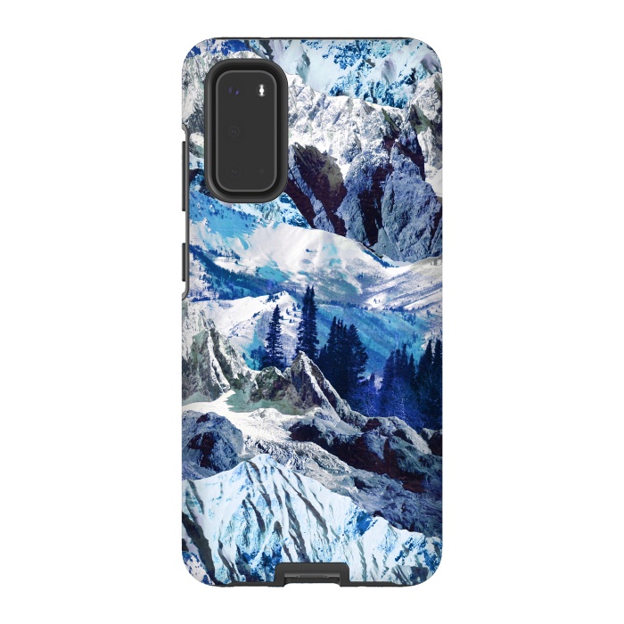 Galaxy S20 StrongFit Blue mountains landscape art by Oana 