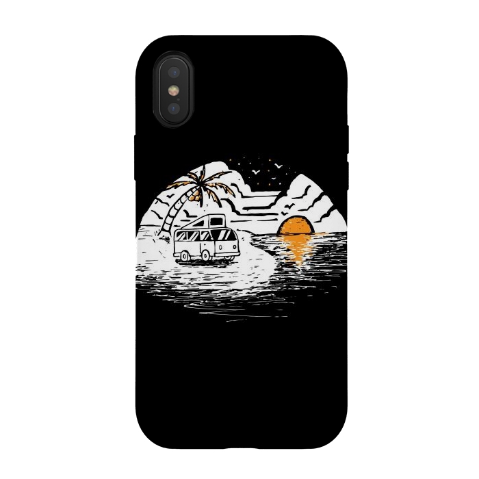 iPhone Xs / X StrongFit Van Beach by Afif Quilimo