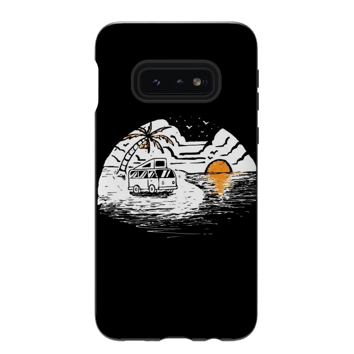Galaxy S10e StrongFit Van Beach by Afif Quilimo