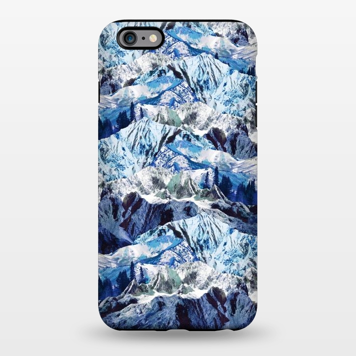 iPhone 6/6s plus StrongFit Fantasy mountain landscape blue rock textures by Oana 