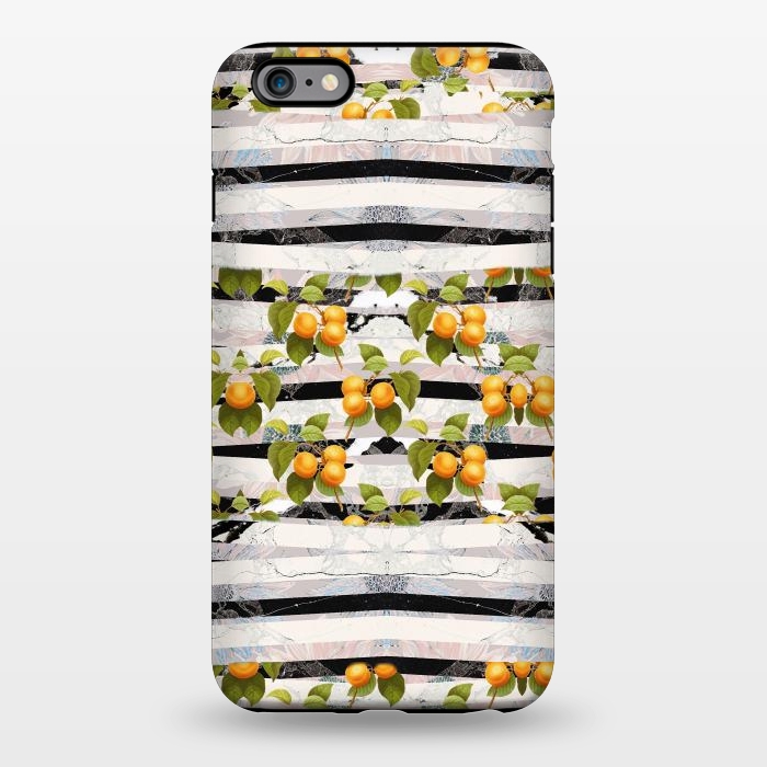 iPhone 6/6s plus StrongFit Colorful peaches and marble stripes by Oana 