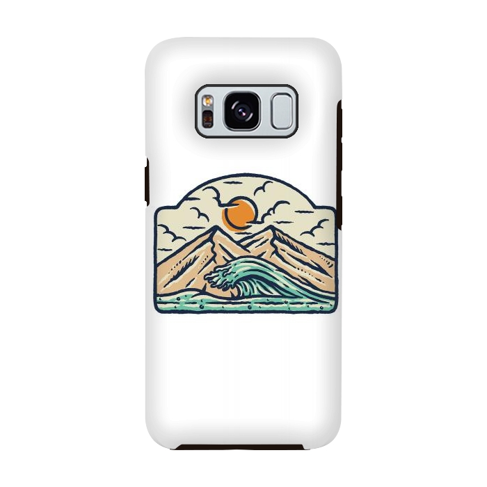 Galaxy S8 StrongFit Mountain and Wave by Afif Quilimo