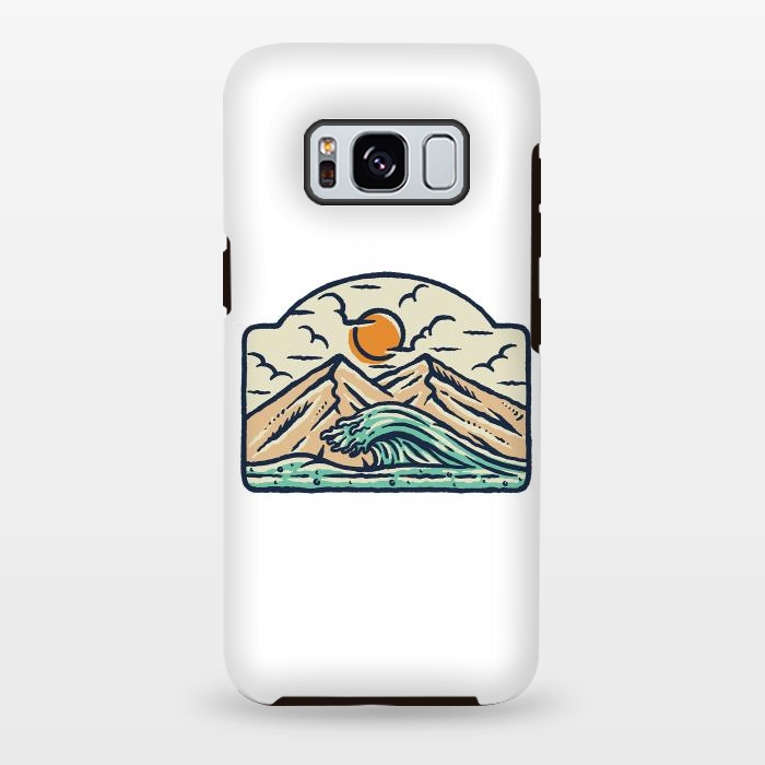Galaxy S8 plus StrongFit Mountain and Wave by Afif Quilimo