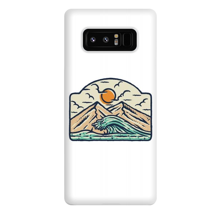 Galaxy Note 8 StrongFit Mountain and Wave by Afif Quilimo