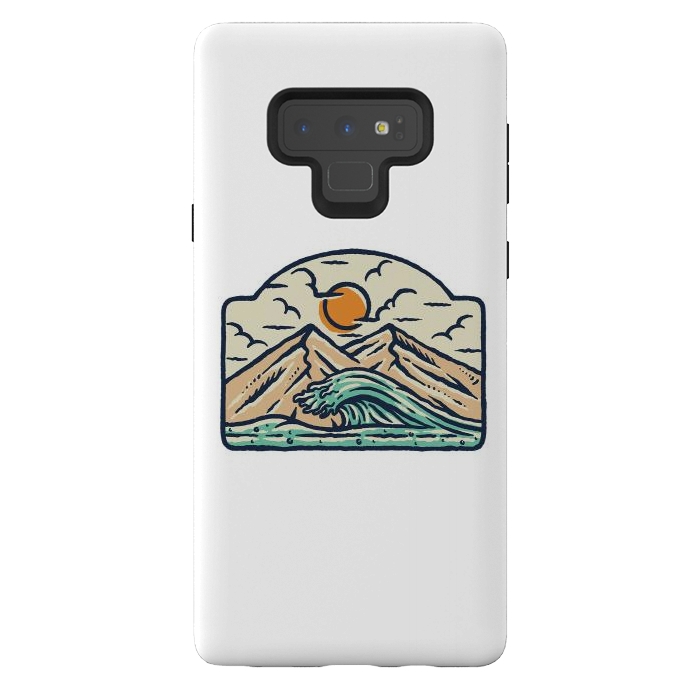 Galaxy Note 9 StrongFit Mountain and Wave by Afif Quilimo
