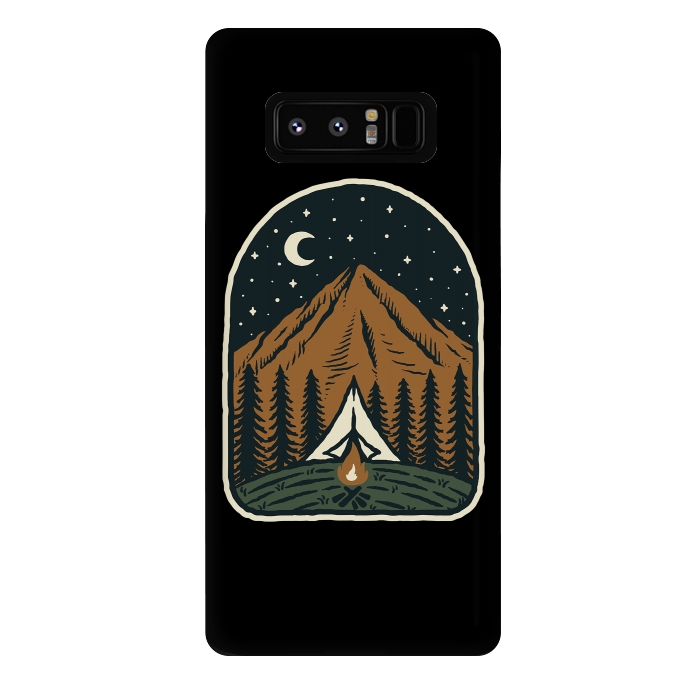 Galaxy Note 8 StrongFit Camp Mountain Night by Afif Quilimo