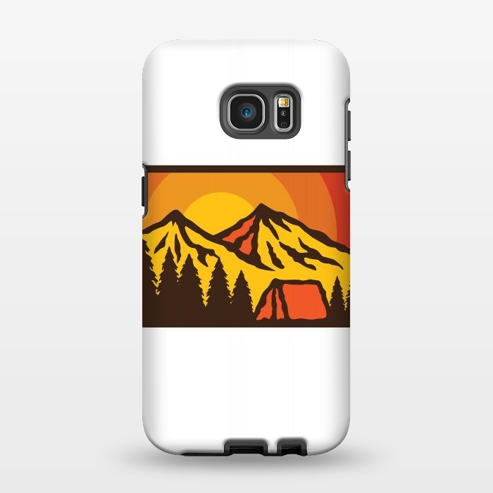 Galaxy S7 EDGE StrongFit Camping Sunrise by Afif Quilimo