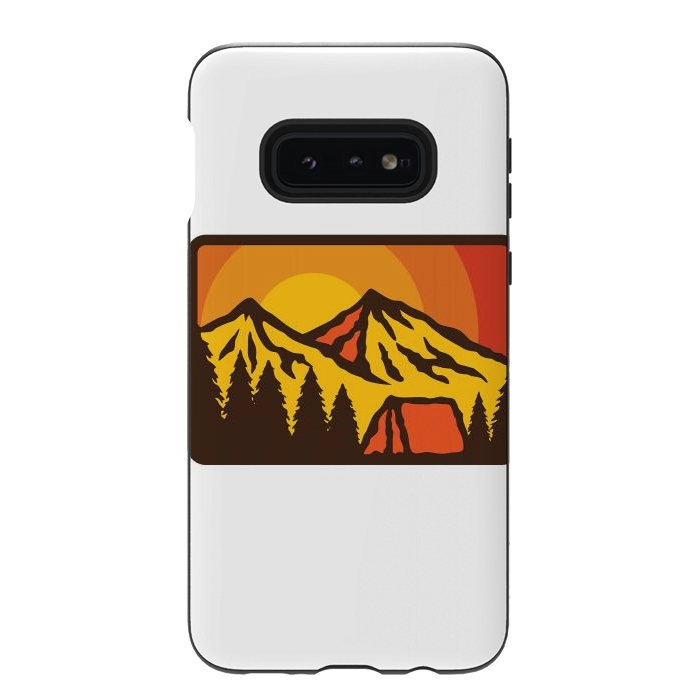 Galaxy S10e StrongFit Camping Sunrise by Afif Quilimo