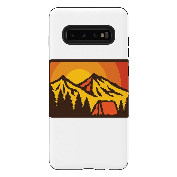 Galaxy S10 plus StrongFit Camping Sunrise by Afif Quilimo