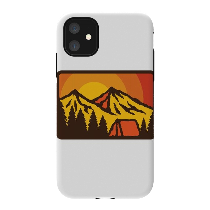 iPhone 11 StrongFit Camping Sunrise by Afif Quilimo