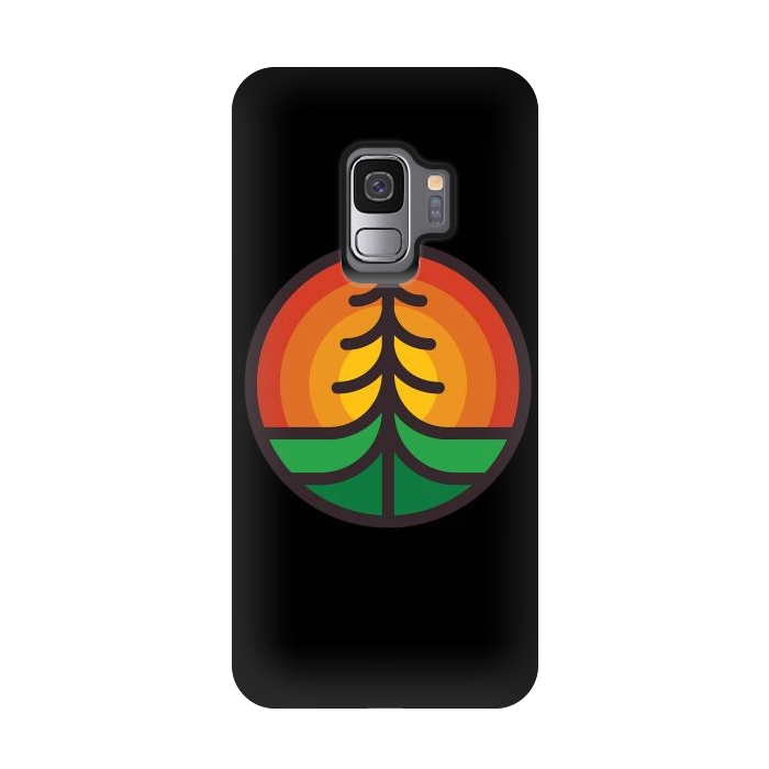 Galaxy S9 StrongFit Tree and Sunset by Afif Quilimo
