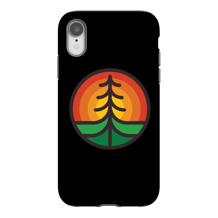 iPhone Xr StrongFit Tree and Sunset by Afif Quilimo
