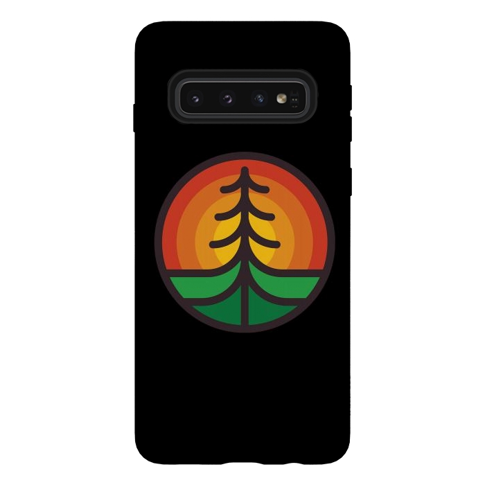 Galaxy S10 StrongFit Tree and Sunset by Afif Quilimo