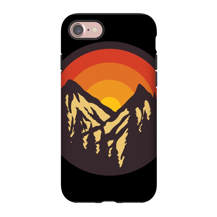 iPhone 7 StrongFit Mountain Sunset by Afif Quilimo